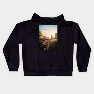 Overgrown Road To The City Kids Hoodie